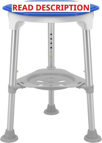 Swivel Shower Chair, 360 Rotating Seat, 300lbs
