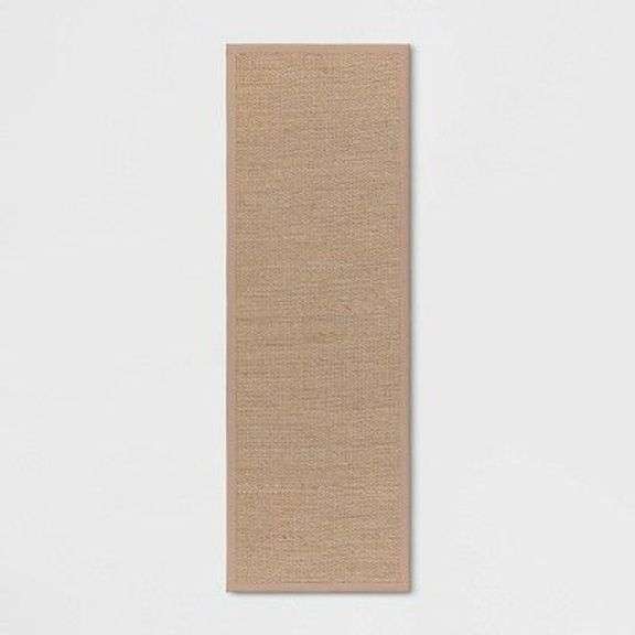 Threshold Kitchen Runner Rug - 20 in x 60 in - Tan Textured image