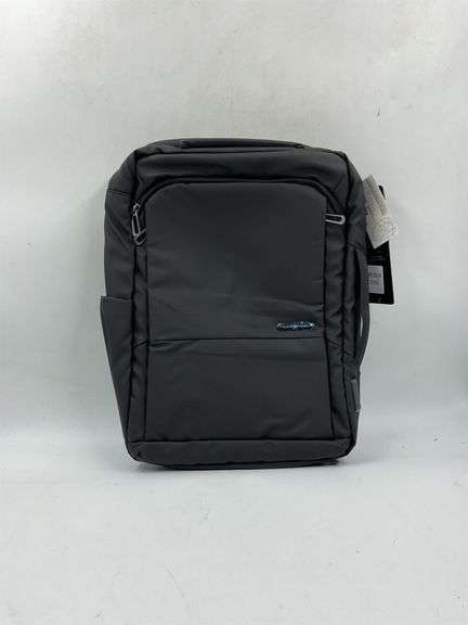 Black modern backpack image