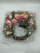 Spring and summer floral wreath