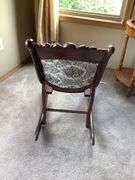 Floral Upholstered Rocking Chair