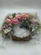 Spring and summer floral wreath