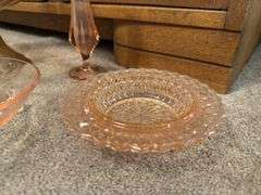 Pink Depression Glass Assortment - 4 Pieces