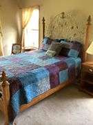 64”x84”x72” Full Size Bed Frame with Bedding, Mattress, and Box Springs