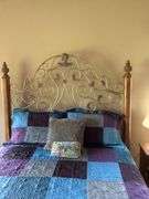 64”x84”x72” Full Size Bed Frame with Bedding, Mattress, and Box Springs