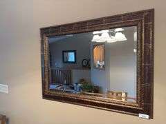 Large Ornate Framed Wall Mirror - 33x45 Inches