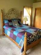 64”x84”x72” Full Size Bed Frame with Bedding, Mattress, and Box Springs