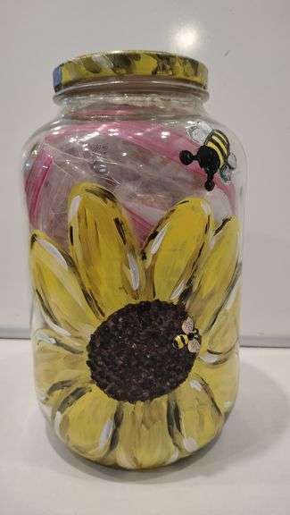 Caldwell Trailblazers Sunflower Cookie Jar