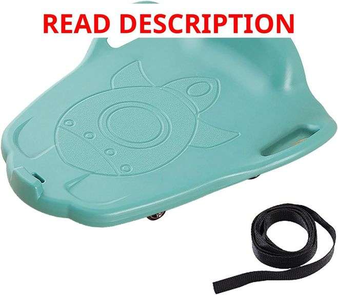Scooter Board for Kids, Sitting Scooter with Silent Casters, Rocket-Shaped Gym Scooters Autism Kids Floor Scooters Sensory Toys, Children Indoor Play Equipment, Non-Slip Sitting More Safer,Gre image