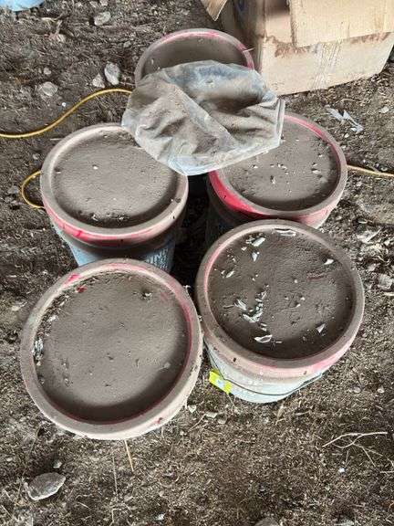 (5) Phillips 66 Dynalife L-EP Grease #00 Buckets, all are full image