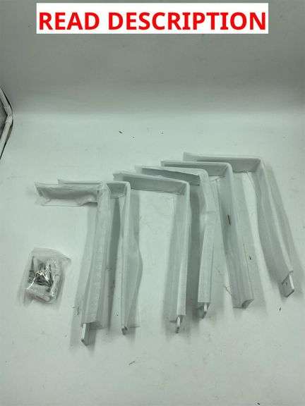 White floating shelf stands (6)