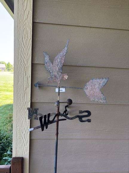 Metal Weather Vane with Eagle