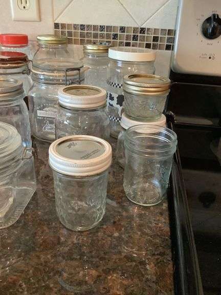 Collection of Decorative and Functional Glass Jars