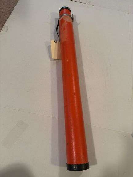 Three Assorted Surveying Rod Cases/Canisters