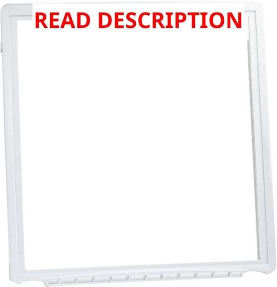 241969501 Refrigerator Shelf Frame (Without Glass) Crisper Pan Cover For Frigidaire (Electrolux) Refrigerator,Delicatessen Drawer Cover -AP4433007, 1512992, AH2363832, EA2363832, PS2363832 (Open Box-Not Tested) image