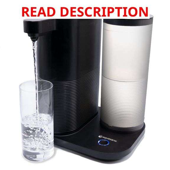 Aquasana Countertop Water Filter System for Drinking Water - Clean Water Machine - Removes 97% of Chlorine from Tap Water - Compact Water Filtration for Kitchen - Filtered Water Dispenser image