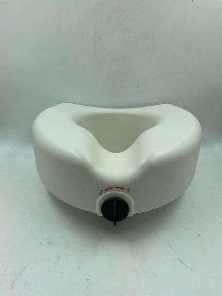 Raised toilet seat with lock image