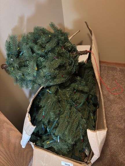 7ft Pre-Lit Colorado Spruce Artificial Christmas Tree