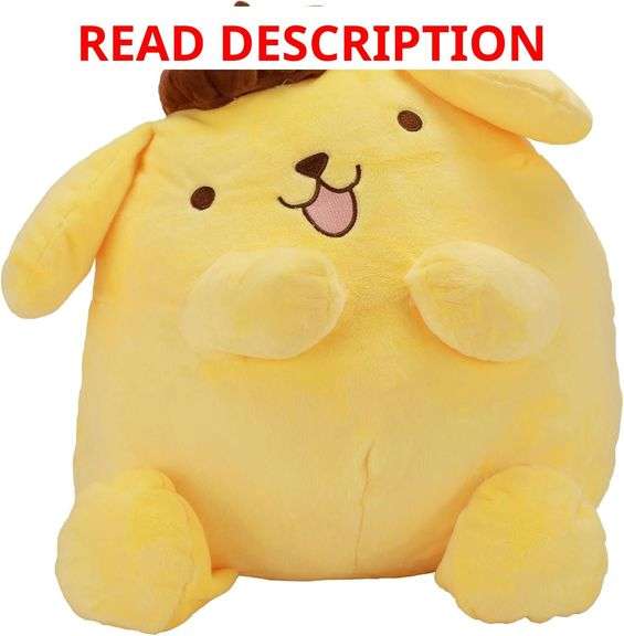 Juju Pompompurin Plush (20 in) - Cute Kawaii Plushies - Kawaii Accessories Pompompurin Stuff - Pom Pom Purin (Fun) image