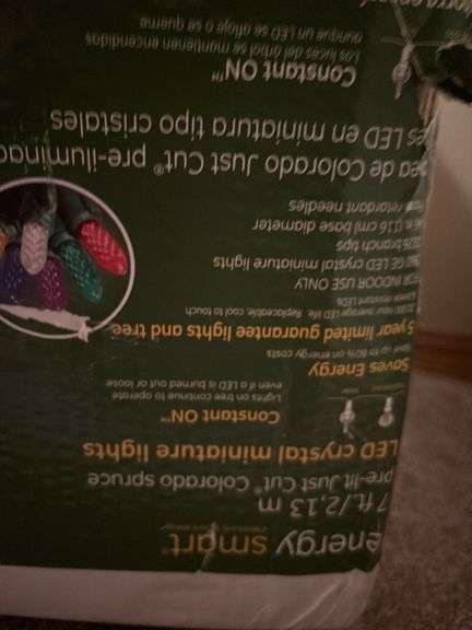7ft Pre-Lit Colorado Spruce Artificial Christmas Tree
