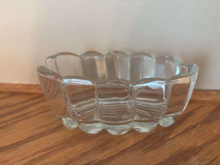 Collection of Clear Glass Bowls and Pitcher