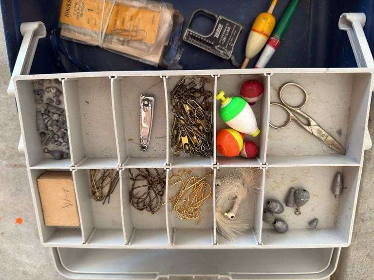Flambeau Tackle Box with Assorted Fishing Gear