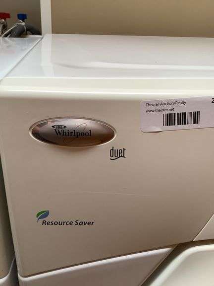 27”x26”x36” Whirlpool Duet Resource Saver Electric Clothes Dryer, Model WED9150WWO