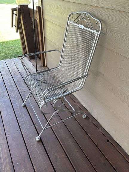 Wrought Iron Outdoor Patio Chair
