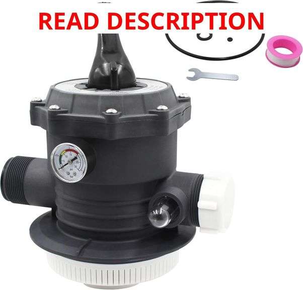 11496 6-Way Valve Replacement for Intex 14 and 16 Inch Sand Filter Pump 26647EG,26651EG. image