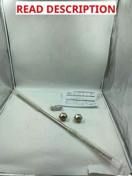 Silver Shower curtain rod image