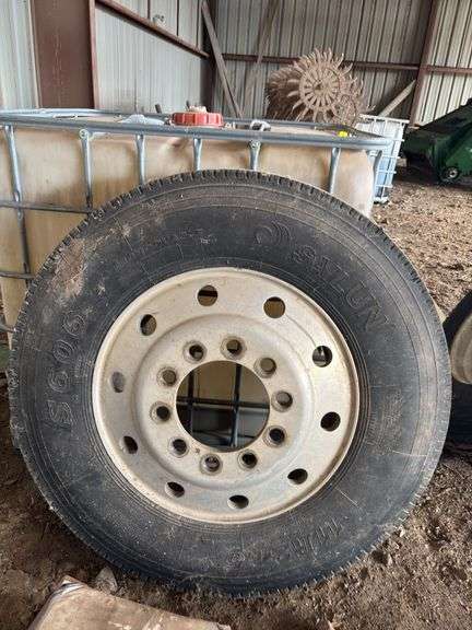 Pair of Sailun S606 11R24.5 Tires (appears to have been used very little) image