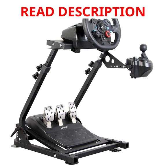 jxqqay Racing Wheel Stand (Updated Version) Height and Tilt Adjustable Steering Wheel Stand for G25, G27, G29, G920 PS4 Xbox T500D T3PA TGT Driving Simulator Cockpit image