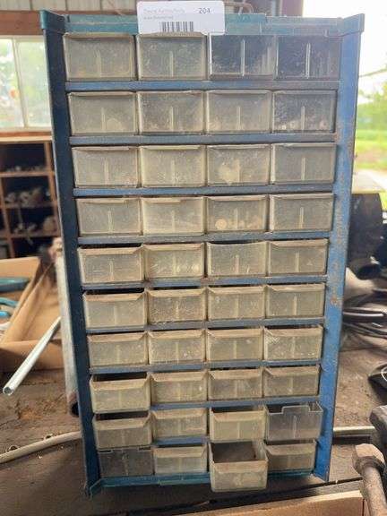 Hardware Organizer with Assorted Nuts, Bolts, and Screws image