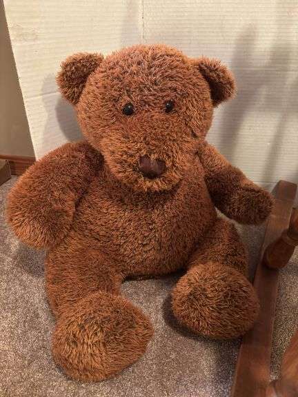 Teddy Bears with Wooden Rocking Chair