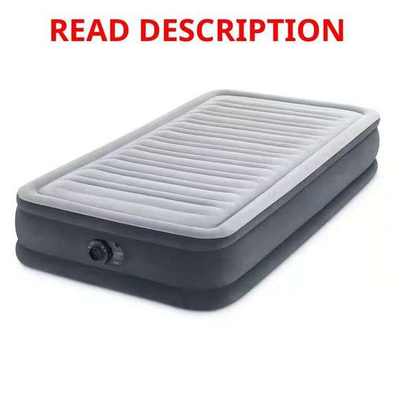 Comfort Deluxe Dura-Beam Plush Airbed Mattress with Built-In Pump, Twin image