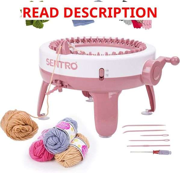SOBOANT Knitting Machines, 40 Needle Machine,DIY Board Rotary Double Loom, Creative Wool Machine for Adults, Children, Beginners (40W) image