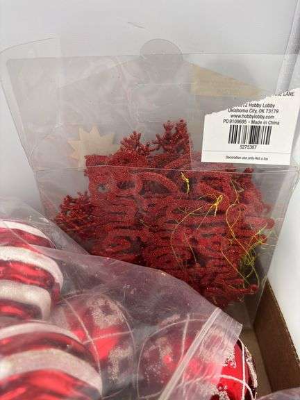Collection of Holiday Christmas Ornaments