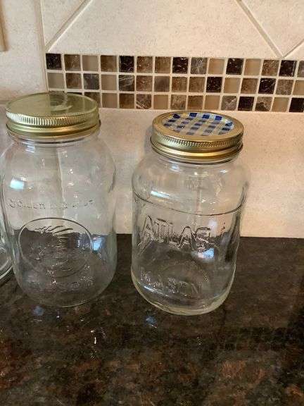 Collection of Decorative and Functional Glass Jars