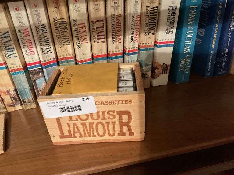 Collection of Dana Fuller Ross Books, Other Westerns, and Louis L'Amour Cassettes