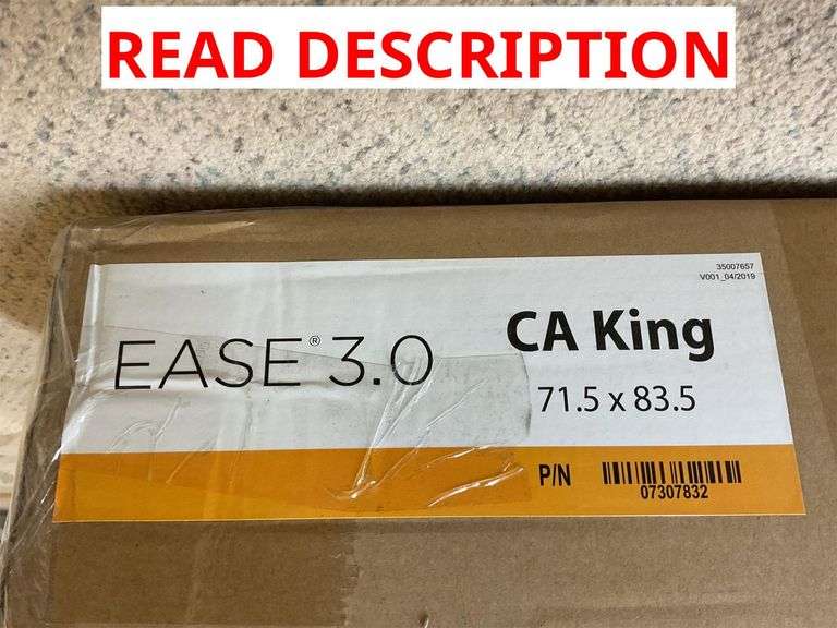 California King, bed base/mattress foundation with black trimming and bottom with beige base image