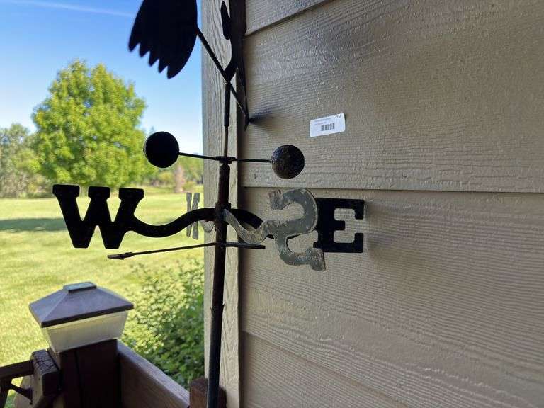 Metal Weather Vane with Eagle