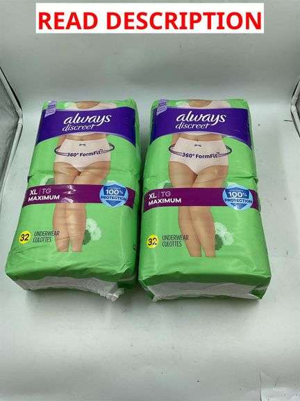 Always underwear XL maximum 32 pack (2) image