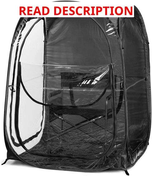 WeatherPod The Original Shark Tank MyPod 1-2 Person Pop-Up Pod - Stay Warm, Dry, and Out of The Sun - Weather Pod for Sports, Rain, or Wind image