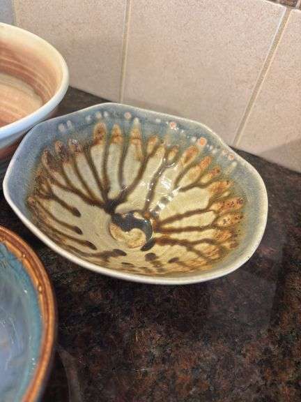 Set of 5 Decorative Ceramic Bowls