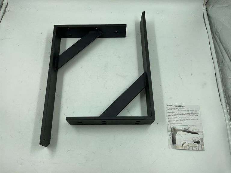 (2) Black, heavy duty bracket image
