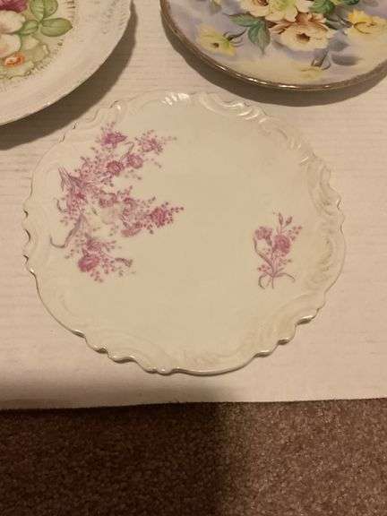 Set of 5 Decorative Floral Plates