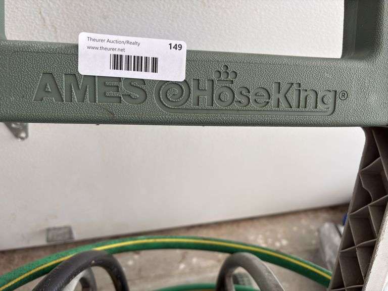 Ames Hose King Garden Hose Reel Cart with Hose