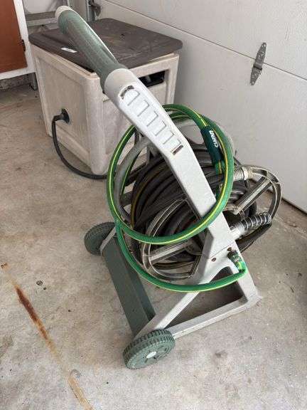 Ames Hose King Garden Hose Reel Cart with Hose