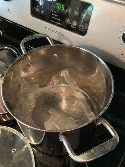 Stainless Steel Stock Pot with Lid and Tea Kettle