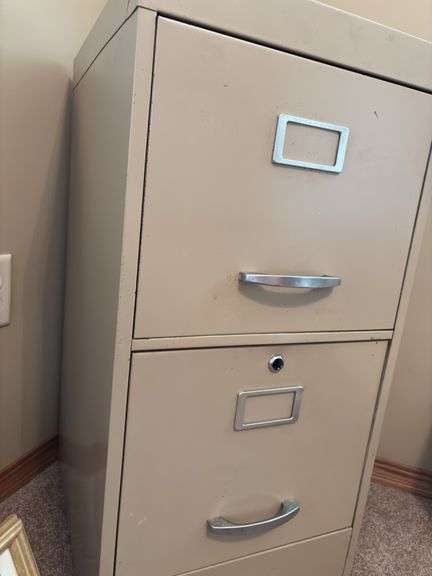 Two-Drawer Metal Filing Cabinet